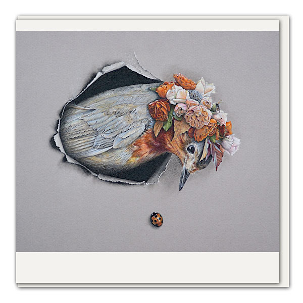 Klappkarte Glückskehlchen