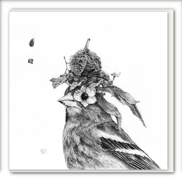 Klappkarte Septemberkönigin