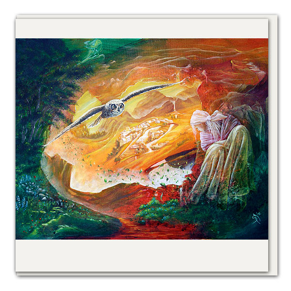 Klappkarte Verstorbene in der Astralebene