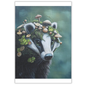 Klappkarte Pilzdachs