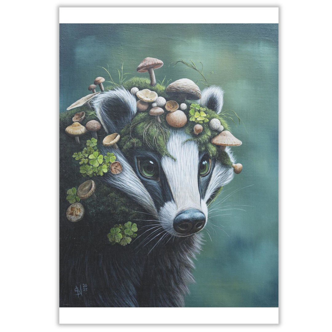 Klappkarte Pilzdachs