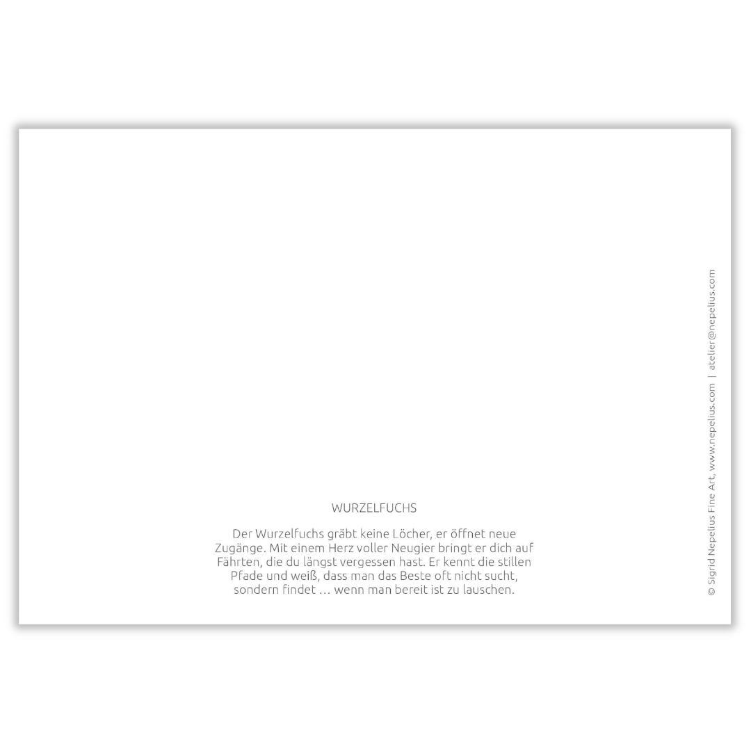 Klappkarte Wurzelfuchs – Bild 2