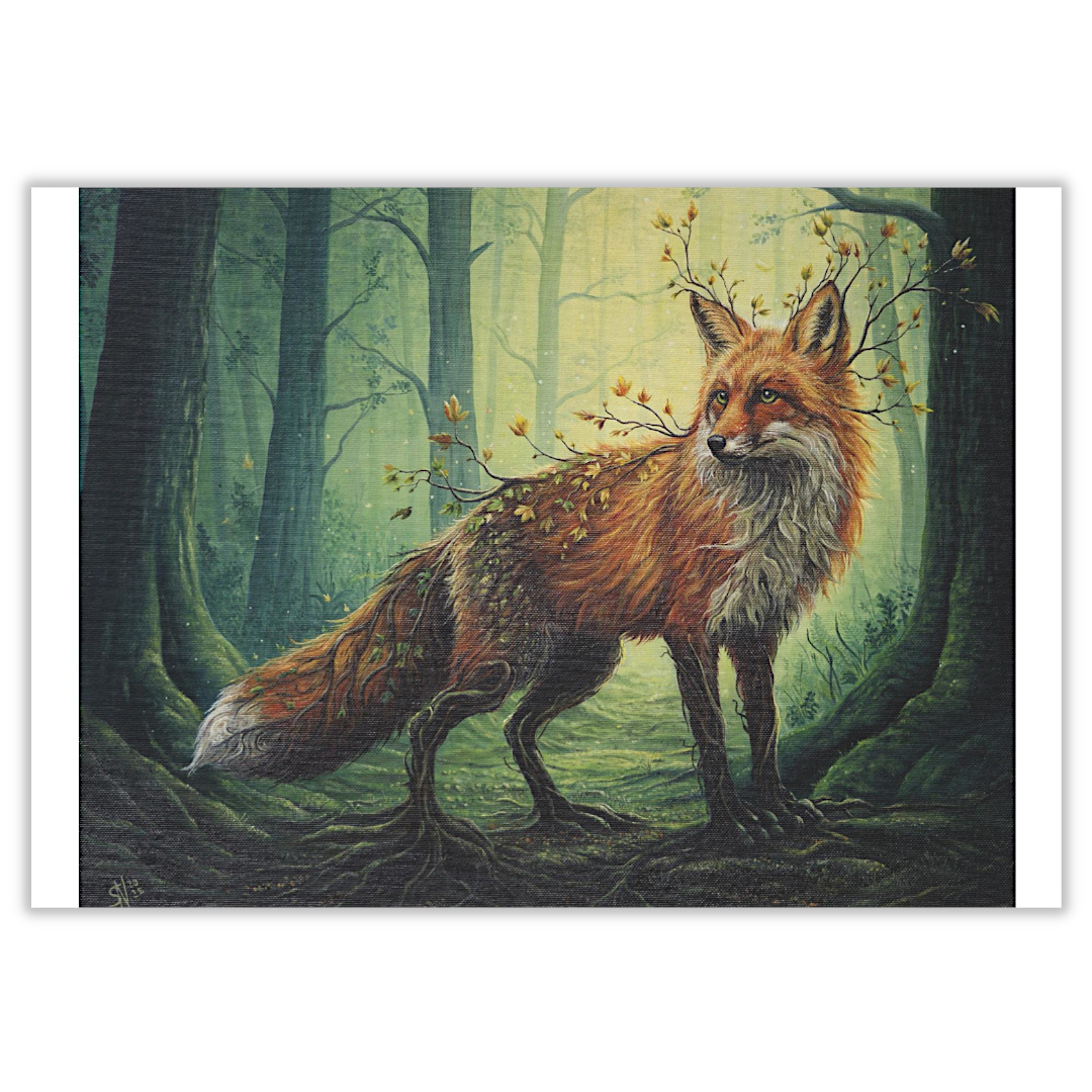 Klappkarte Wurzelfuchs