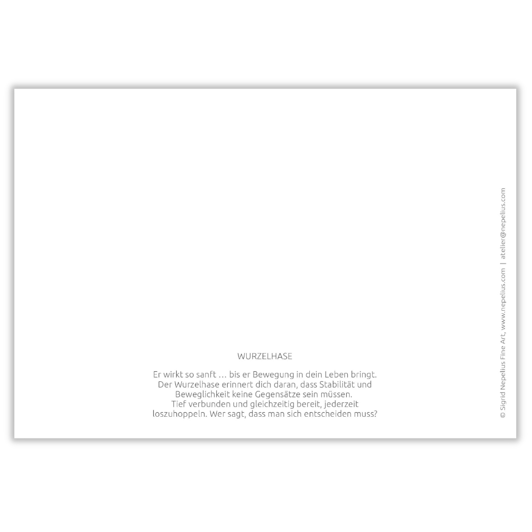 Klappkarte Wurzelhase – Bild 2